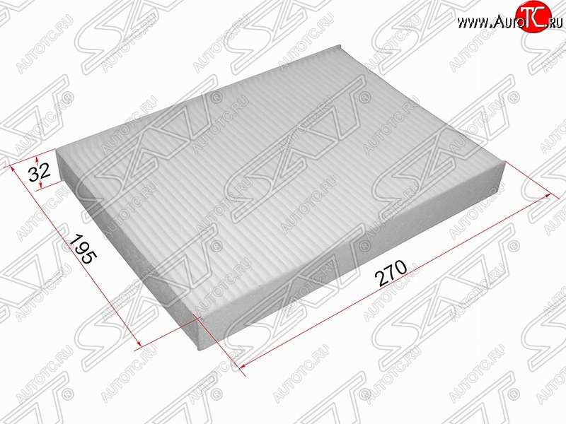 291 р. Фильтр салонный SAT (270х175х32 mm)  CITROEN C5 ( RD,  RW) (2008-2017), Peugeot 407 ( седан,  универсал) (2004-2011)  с доставкой в г. Таганрог