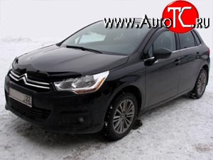 2 879 р. Дефлектор капота NovLine (хетчбек) CITROEN C4 B7 хэтчбэк 5 дв. (2011-2018)  с доставкой в г. Таганрог