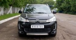 16 799 р. Одинарная защита переднего бампера диаметром 76 мм SLITKOFF CITROEN C4 aircross (2012-2017)  с доставкой в г. Таганрог. Увеличить фотографию 3