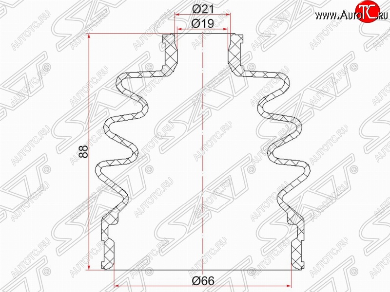 379 р. Пыльник ШРУСа SAT (наружный)  Daewoo Matiz  M100 (1998-2000), Mazda 2/Demio  DW (1996-2002)  с доставкой в г. Таганрог