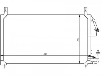 Радиатор кондиционера SAT Daewoo Nexia рестайлинг (2008-2015)