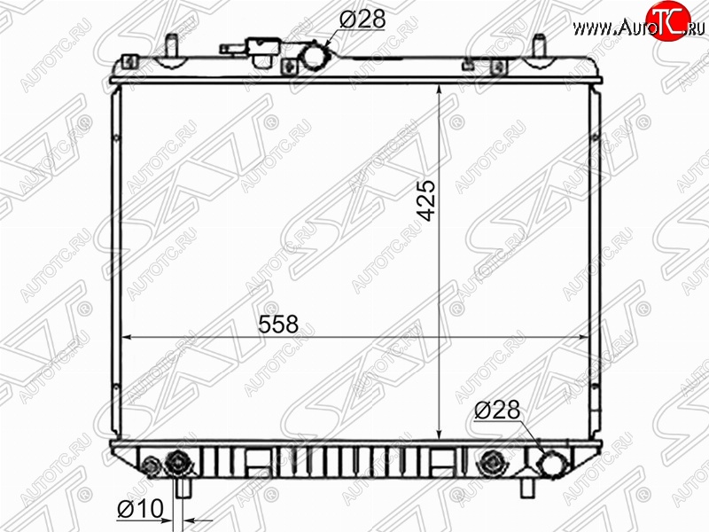 7 349 р. Радиатор двигателя SAT (пластинчатый, МКПП/АКПП)  Daihatsu Terios ( J100,  J102,J122,  J200) (1997-2009) дорестайлинг, рестайлинг, дорестайлинг  с доставкой в г. Таганрог