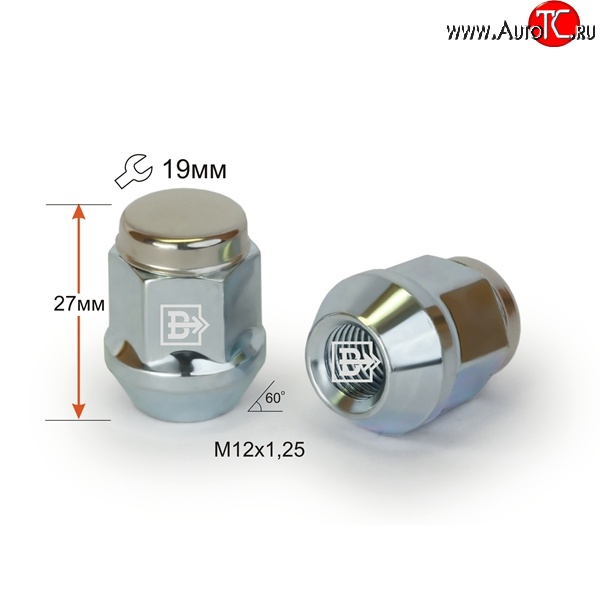 191 р. Колёсная гайка Вектор M12 1.25    с доставкой в г. Таганрог