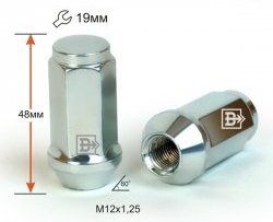 169 р. Колёсная гайка Вектор M12 1.25    с доставкой в г. Таганрог. Увеличить фотографию 1