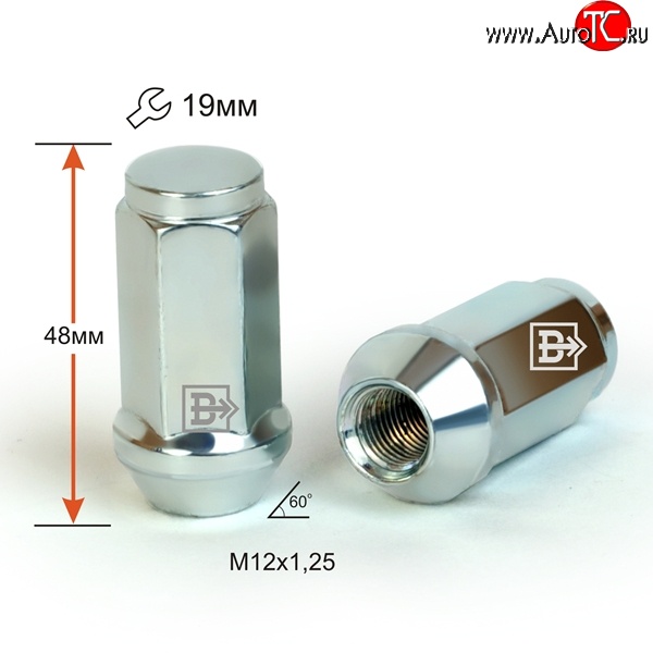 169 р. Колёсная гайка Вектор M12 1.25    с доставкой в г. Таганрог