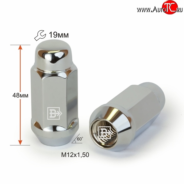 169 р. Колёсная гайка Вектор M12 1.5    с доставкой в г. Таганрог