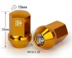 120 р. Колёсная гайка Вектор M12 1.25    с доставкой в г. Таганрог. Увеличить фотографию 1