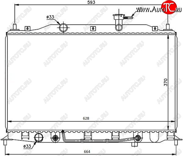 10 399 р. Радиатор двигателя SAT (пластинчатый,1.4, МКПП/АКПП) Hyundai Accent седан ТагАЗ (2001-2012)  с доставкой в г. Таганрог