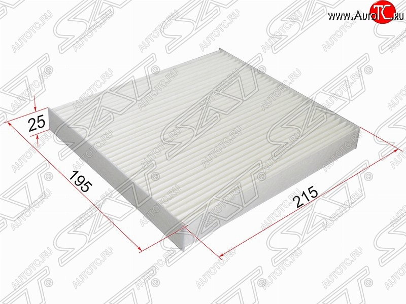 299 р. Фильтр салонный SAT (215х195х25 mm)  Dodge Caliber, Jeep Caliber, Mazda 2/Demio (DY), 6 (GG,  GG, GY,  GH), Atenza (GG), CX-7 (ER)  с доставкой в г. Таганрог