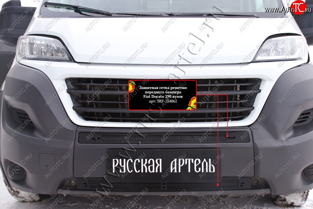 2 249 р. Защитная сетка решетки переднего бампера RA Fiat Ducato 290 (2014-2024)  с доставкой в г. Таганрог