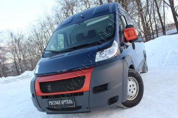 869 р. Реснички на фары (глянец) RA  Fiat Ducato  250 (2006-2014) (Неокрашенные)  с доставкой в г. Таганрог. Увеличить фотографию 3