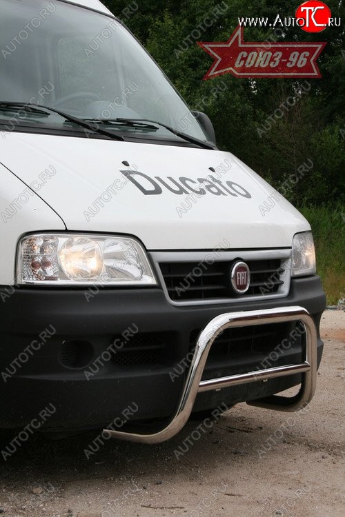 10 844 р. Защита переднего бампера Souz-96 (d60) Fiat Ducato 250 (2006-2014)  с доставкой в г. Таганрог