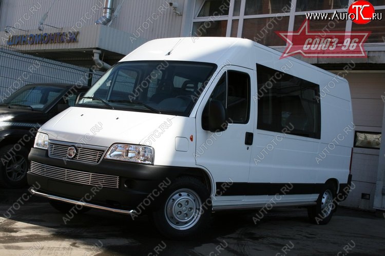 11 564 р. Защита переднего бампера одинарная Souz-96 (d60) Fiat Ducato 250 (2006-2014)  с доставкой в г. Таганрог