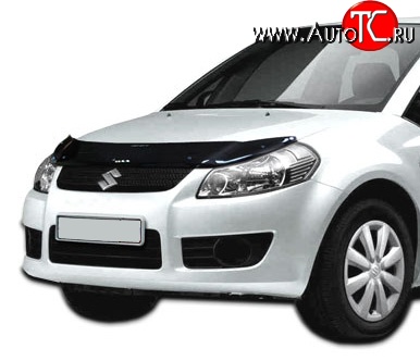 2 489 р. Дефлектор капота NovLine Suzuki SX4 YA21S,YB21S дорестайлинг, хэтчбэк (2006-2011)  с доставкой в г. Таганрог