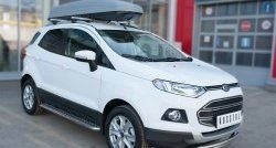 17 699 р. Защита переднего бампера (2 трубыØ63 и 42 мм, нержавейка) SLITKOFF  Ford EcoSport (2013-2019) дорестайлинг  с доставкой в г. Таганрог. Увеличить фотографию 3