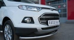 15 649 р. Одинарная защита переднего бампера диаметром 63 мм SLITKOFF  Ford EcoSport (2013-2019) дорестайлинг  с доставкой в г. Таганрог. Увеличить фотографию 2