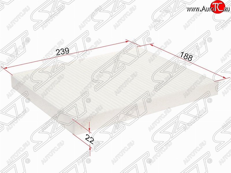 234 р. Фильтр салонный SAT (239х188х22 mm)  Ford EcoSport - Fiesta  6  с доставкой в г. Таганрог