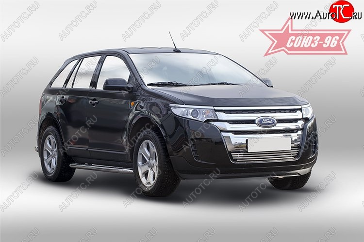 7 424 р. Декоративный элемент воздухозаборника Souz-96 (d16)  Ford Edge  CD539 (2015-2018) дорестайлинг  с доставкой в г. Таганрог