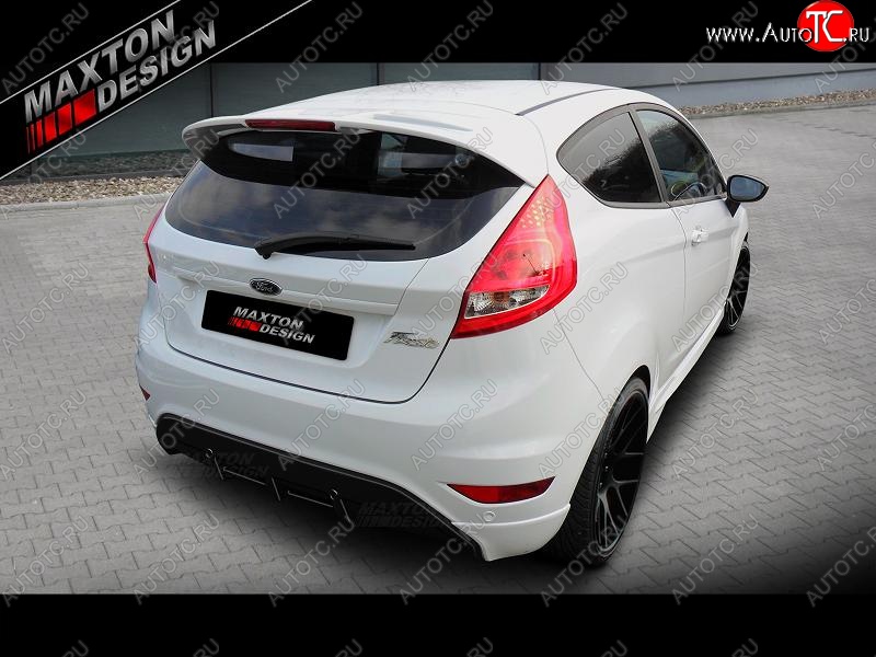 21 149 р. Накладка на задний бампер Maxton  Ford Fiesta  6 (2008-2013) хэтчбэк 3 дв. дорестайлинг, хэтчбэк 5 дв. дорестайлинг  с доставкой в г. Таганрог