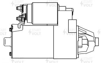 11 449 р. Стартер (V-1.8L/2.0L, 1,4кВт) STARTVOLT Ford Focus 1 универсал дорестайлинг (1998-2002)  с доставкой в г. Таганрог. Увеличить фотографию 6