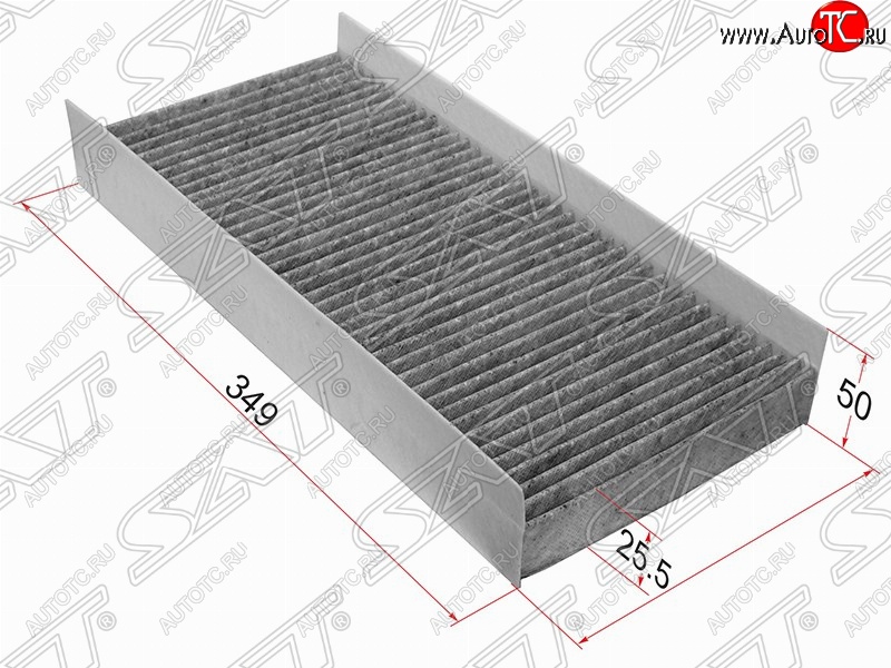 479 р. Фильтр салонный SAT (угольный, 349х150х50 mm)  Ford Focus  1 - Transit  с доставкой в г. Таганрог