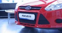 1 839 р. Сетка на бампер Novline Ford Focus 3 универсал дорестайлинг (2010-2015)  с доставкой в г. Таганрог. Увеличить фотографию 3