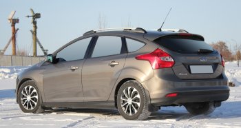 8 799 р. Комплект рейлингов АПС  Ford Focus  3 (2010-2019) хэтчбэк дорестайлинг, хэтчбэк рестайлинг (Черные, без поперечин)  с доставкой в г. Таганрог. Увеличить фотографию 3