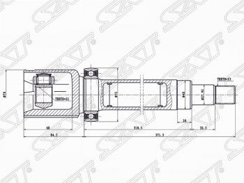 4 399 р. Шрус SAT (внутренний, 21*23*40 мм)  Ford Fusion  1 (2002-2012) хэтчбэк дорестайлинг,  рестайлинг, хэтчбэк  с доставкой в г. Таганрог. Увеличить фотографию 1