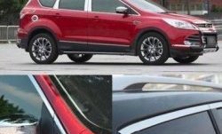 13 299 р. Накладки на окна и стойки дверей СТ Ford Kuga 2 дорестайлинг (2013-2016) (Неокрашенные)  с доставкой в г. Таганрог. Увеличить фотографию 2