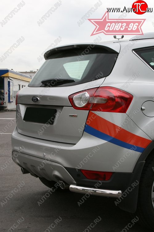 7 649 р. ЗЗащита заднего бампера Souz-96 (d60 mm) Ford Kuga 1 (2008-2013)  с доставкой в г. Таганрог