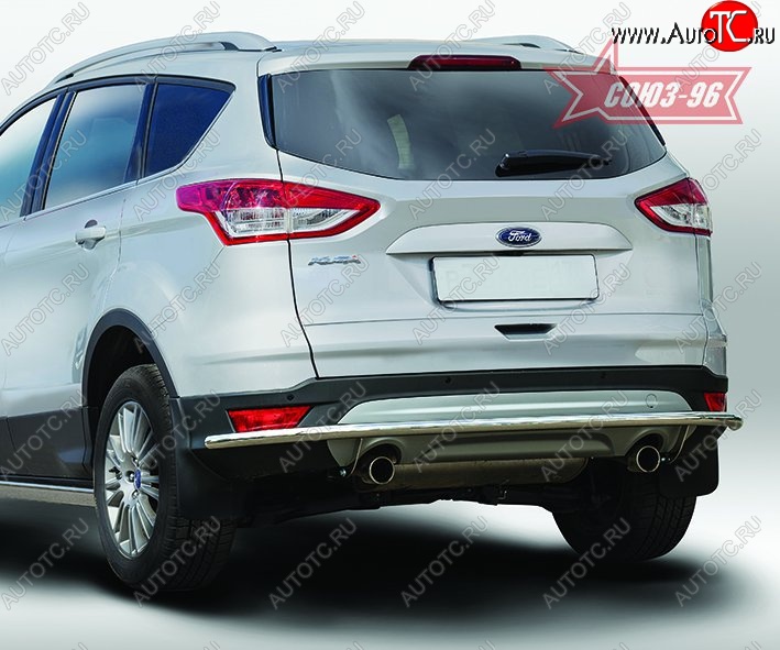 14 264 р. Защита заднего бампера Souz-96 (d42) Long Ford Kuga 2 дорестайлинг (2013-2016)  с доставкой в г. Таганрог