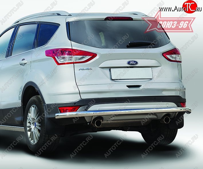 15 029 р. Защита заднего бампера Souz-96 Long (d60) Ford Kuga 2 дорестайлинг (2013-2016)  с доставкой в г. Таганрог