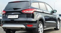 14 899 р. Одинарная защита заднего бампера из трубы диаметром 63 мм SLITKOFF  Ford Kuga  2 (2013-2016) дорестайлинг  с доставкой в г. Таганрог. Увеличить фотографию 4