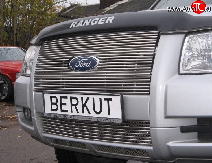 9 399 р. Декоративная вставка решетки радиатора Berkut Ford Ranger дорестайлинг (2006-2009)  с доставкой в г. Таганрог