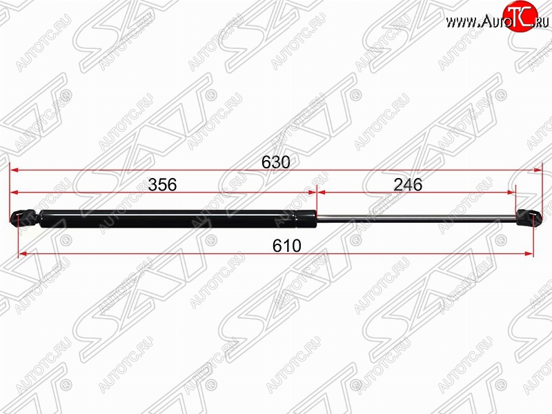 779 р. Упор крышки багажника SAT (газовый)  Ford S-Max  1 (2006-2015) дорестайлинг, рестайлинг  с доставкой в г. Таганрог