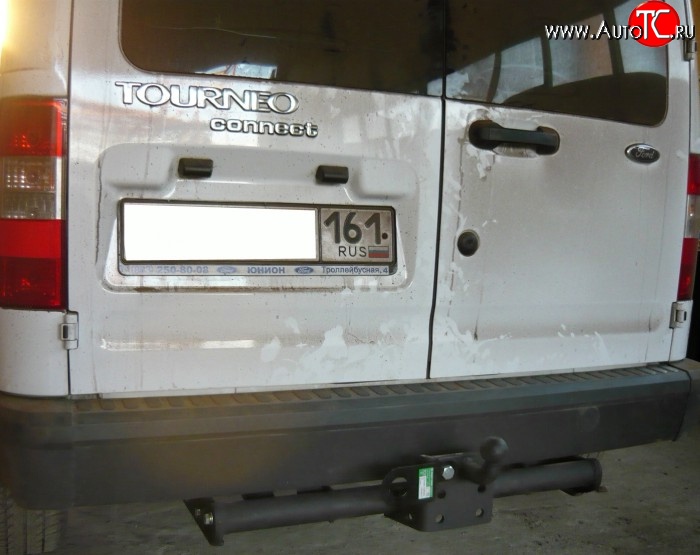 8 399 р. Фаркоп Лидер Плюс (до 1200 кг) Ford Tourneo Connect дорестайлинг (2002-2007) (Без электропакета)  с доставкой в г. Таганрог