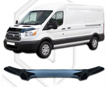 Дефлектор капота CA-Plastiс exclusive Ford (Форд) Transit (Транзит) (2014-2022) цельнометаллический фургон