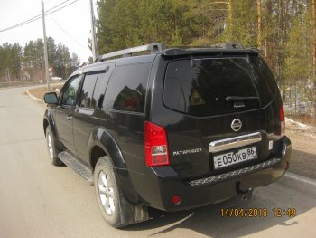 2 379 р. Передние брызговики NovLine 2 шт. Nissan Pathfinder R51 рестайлинг (2009-2014)  с доставкой в г. Таганрог. Увеличить фотографию 2