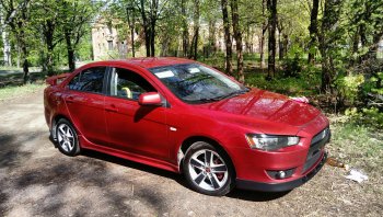 579 р. Реснички на фары Style Mitsubishi Lancer 10 седан дорестайлинг (2007-2010) (Неокрашенные)  с доставкой в г. Таганрог. Увеличить фотографию 7