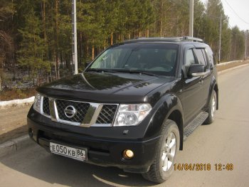 3 599 р. Молдинги дверей RA (узкие, комплект) Nissan Pathfinder R51 дорестайлинг (2004-2007) (Поверхность глянец (под окраску), Неокрашенные)  с доставкой в г. Таганрог. Увеличить фотографию 9