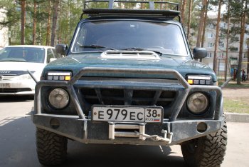 3 299 р. Дневные ходовые огни с поворотниками Тюн-Авто Classic Лада нива 4х4 2121 Бронто 3 дв. 1-ый рестайлинг (2017-2019) (Поворотник в НИЖНЕЙ секции, светится равномерно)  с доставкой в г. Таганрог. Увеличить фотографию 10