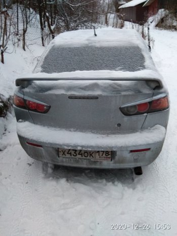 639 р. Реснички на фонари RA  Mitsubishi Lancer  10 (2007-2017) седан дорестайлинг, хэтчбэк дорестайлинг, седан рестайлинг (Неокрашенные)  с доставкой в г. Таганрог. Увеличить фотографию 4