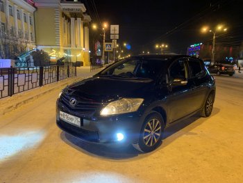 1 899 р. Дефлектор капота CA-Plastiс Toyota Auris E150 хэтчбэк 5 дв. рестайлинг (2010-2012) (Classic черный, Без надписи)  с доставкой в г. Таганрог. Увеличить фотографию 2