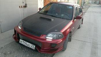 7 299 р. Передний бампер VeilSide Honda Civic EJ,EK,EM седан дорестайлинг (1995-1998) (кузов: седан)  с доставкой в г. Таганрог. Увеличить фотографию 4