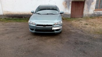 929 р. Подиум гос. номера EVO №1 Mitsubishi Lancer 10 хэтчбэк дорестайлинг (2007-2010) (Гладкий пластик)  с доставкой в г. Таганрог. Увеличить фотографию 6