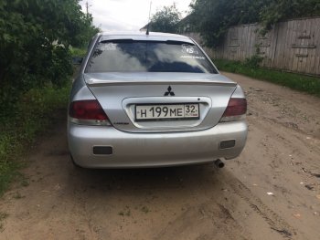 3 899 р. Лип спойлер Evo Mitsubishi Lancer 9 1-ый рестайлинг седан (2003-2005) (Неокрашенный)  с доставкой в г. Таганрог. Увеличить фотографию 9