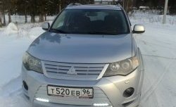 679 р. Радиаторная решётка Sport Mitsubishi Outlander XL (CW)  дорестайлинг (2005-2009) (Неокрашенная)  с доставкой в г. Таганрог. Увеличить фотографию 8