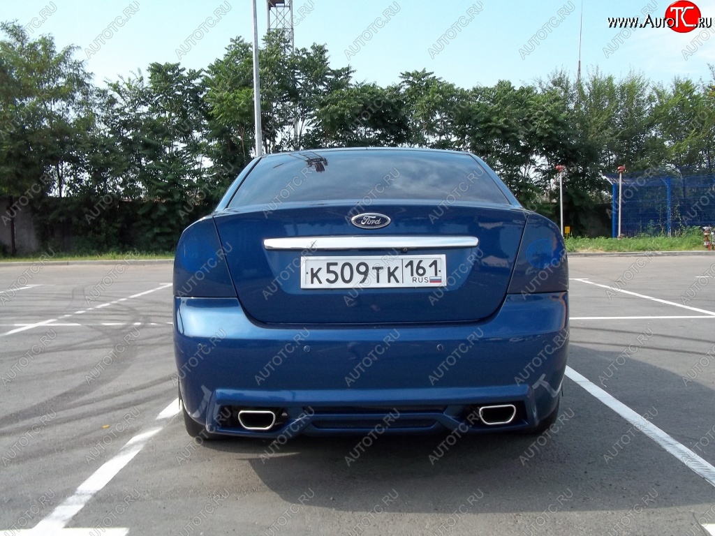 17 999 р. Задний бампер M-VRS Ford Focus 2 седан рестайлинг (2007-2011) (Неокрашенный)  с доставкой в г. Таганрог