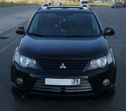 679 р. Радиаторная решётка Sport Mitsubishi Outlander XL (CW)  дорестайлинг (2005-2009) (Неокрашенная)  с доставкой в г. Таганрог. Увеличить фотографию 12