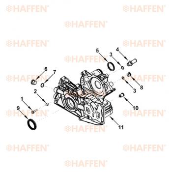 639 р. Сальник коленчатого вала передний (ISF2.8, 50.3Х65Х8, 5265266) HAFFEN ГАЗ ГАЗель Next A62,А65 автобус (2016-2025)  с доставкой в г. Таганрог. Увеличить фотографию 3